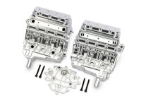 Motorblock satin chrome