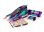 Karosserie Bandit VXL violett/blau mit Aufkleber