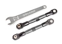 Sturz-Spurstange 7075-T6 Alu charcoal grau 67mm vorne l/r