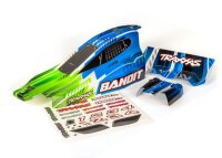 Karosserie Bandit grün/blau mit Aufkleber