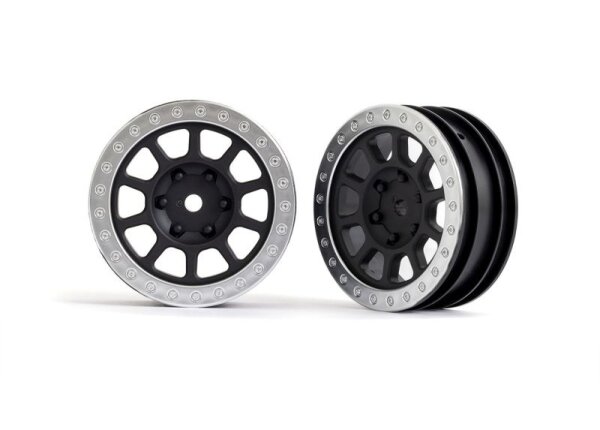 Felgen 2.2 schwarz/satin-chrom Beadlock vorne