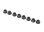 Stoppmutter mit Flansch schwarz 3mm (8)