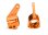 Lenkhebel 6061-T6 Aluminium orange l&r