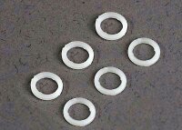 Beilagscheiben Kunststoff weiß 5x8x1mm (6)