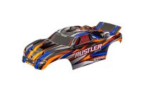 Karosserie Rustler orange clipless mit Aufkleber
