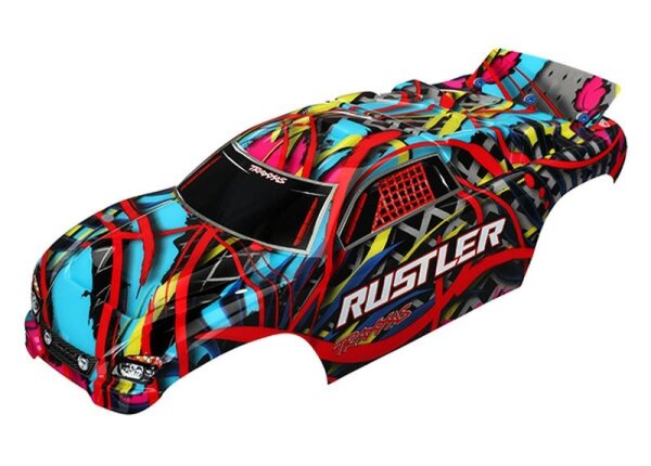 SLVR Karosserie Rustler Hawaiian mit Aufkleber