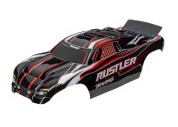 SLVR Karosserie Rustler rot/schwarz mit Aufkleber