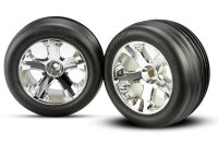Rillen Reifen auf All-Star 2.8 Felgen chrom vorne (2)