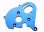 Motorplatte Aluminium blau für Einzelmotor