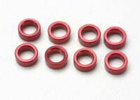 Distanzen Alu rot (für TRX5318X Schubstangen) (8)