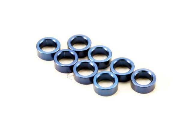 Distanzen Alu blau (für TRX5318X Schubstangen) (8)