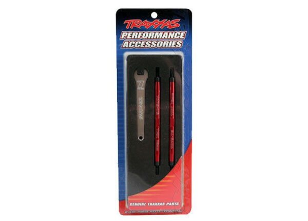 L/R Gewindestange 7075-T6 Alu schwarz vorne 112mm (2)