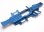 Chassis 6061 T-6 Aluminium blau 3mm