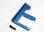Chassis Strebe 6061-T6 Aluminium blau 3mm