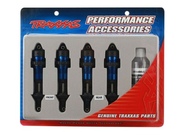 GTR Dämpfer Aluminium blau (TiN Kolbenstange) (4)