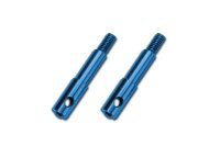 Radachse 7075-T6 Aluminium blau vorne l/r