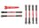 L/R Gewindestange Aluminium rot 58mm (4) & 61mm (2)