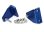 Trimmklappenversteller Aluminium blau