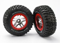 BFGoodrich T/A KM2 Reifen auf Felgen satin/rot vorne (2)
