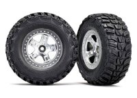 Kumho Reifen auf Felgen satin-chrom vorne (2)