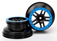SCT 2.2/3.0 Felgen schwarz/blau vorne (2)