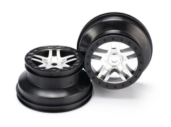SCT 2.2/3.0 Felgen satin-chrom/schwarz 14mm (2)