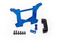Dämpferbrücke 7075-T6 Aluminium hinten blau