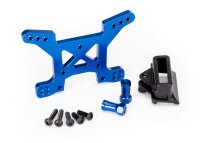 Dämpferbrücke 7075-T6 Aluminium vorne blau