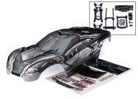Karosserie Rustler 4x4 klar mit Aufkleber mit Karo-Halterung
