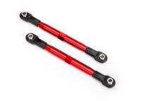 L/R Vorspurstange 7075-T6 Aluminium rot 87mm v/h (2)