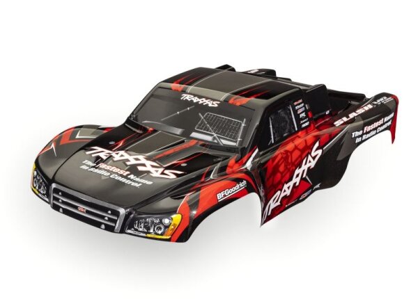 SLVR Karosserie Slash 2WD VXL rot mit Aufkleber