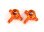 Lenkhebel 6061-T6 Aluminium orange l&r