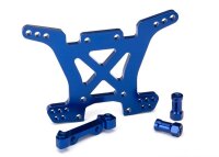 Dämpferbrücke 7075-T6 Aluminium blau hinten