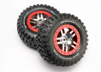 BFGoodrich Reifen auf SCT 2.2/3.0 Felgen chrom/rot (2)