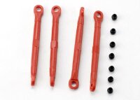 Spurstangen Kunststoff rot mit Kugeln v/h (4)