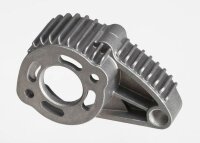 Motor-Halter Aluminium silber gerippt für 550 Motor