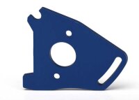 Motorplatte Aluminium blau