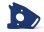 Motorplatte Aluminium blau