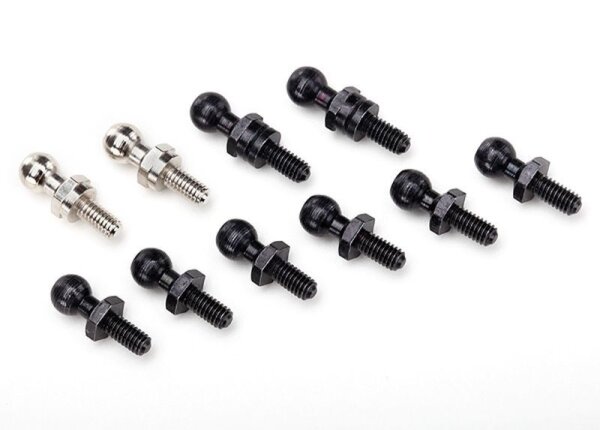 Pivot balls schwarz (6), silber (2), schwarz lang (2)