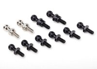 Pivot balls schwarz (6), silber (2), schwarz lang (2)