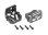 Motorhalter v/h Alu grau