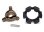 Cush Drive Key und Elastomerdämpfer mit Stift