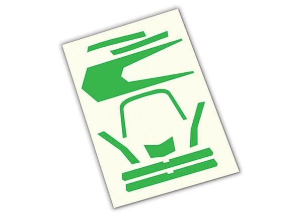 Aufkleber neon grün