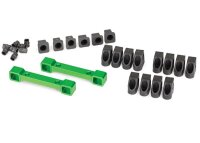 Querlenkerhalter Aluminium grün mit Einsätze v/h