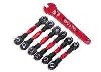 L/R Vorspur- und Sturzstangen Set Alu rot (6)