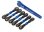 L/R Vorspur- und Sturzstangen Set Alu blau (6)