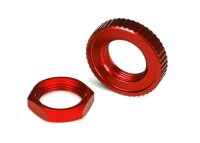 Servo Saver Muttern Aluminium rot