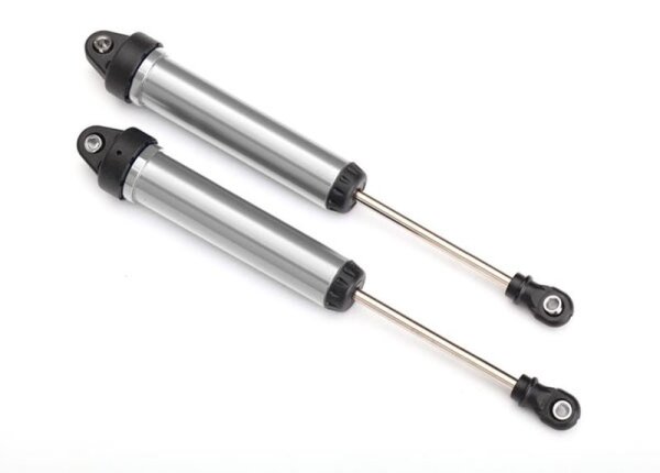 GTR Dämpfer Aluminium silber 160mm hinten ohne Gewinde (2)