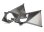 Querlenker-Halter oben vorne satin schwarz-chrom l&r