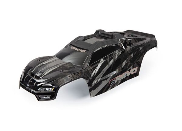 Karosserie E-Revo 2.0 schwarz mit Aufkleber